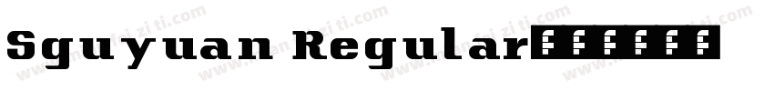 Sguyuan Regular字体转换